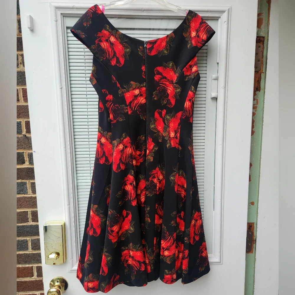 Betsey Johnson Floral Fit and Flare Dress - Picture 3 of 4